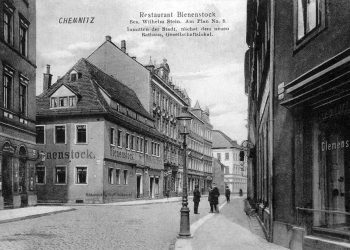Das Gebäude kurz vor dem Abbbruch 1911