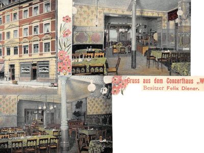 Restaurant Walhalla ab 1902
