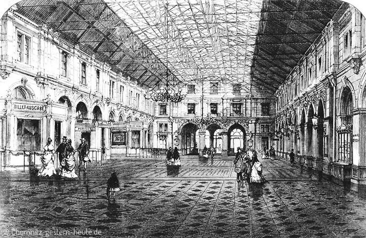 Lichthalle des Chemnitzer Hauptbahnhofes