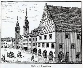 Chemnitzer Markt mit Gewandhaus