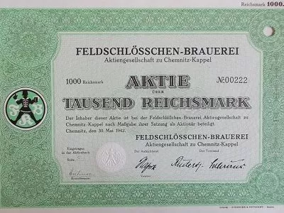 Letzte Aktie der Brauerei